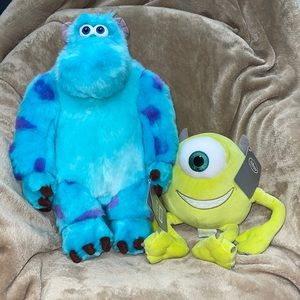 ***STILL AVAILABLE ***Mike wazowski and Sully stuffed animal set